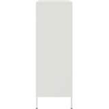  Visoka komoda bijela 67 x 39 x 113 cm čelična | shoptok.hr