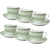 Evviva Set skodelica za črno kavo Rainbow 90ml / 6 kos / zelena / porcelan, (5000199498) | Shoptok.si