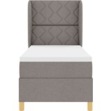 Box Springski Krevet s Madracem Taupe 80x200 cm Tkanina | shoptok.hr