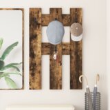 vidaXL Nadwyčajna obešalnik za plašče Dimljeni hrast 65 x 3 x 100 cm | Shoptok.si