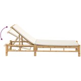  Ležaljka s jastucima 55x199x30 cm Bambus | shoptok.hr