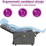  Masažna fotelja na podizanje crvena boja vina od umjetne kože | shoptok.hr