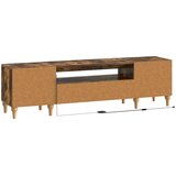  LED TV kabinet Dimljeni hrast Konstruirano drvo | shoptok.hr
