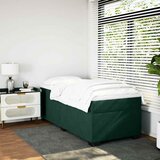 Box spring krevet s madracem tamnozeleni 90x190 cm baršunasti | shoptok.hr