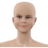  Dječja lutka za izlog sa staklenim postoljem bež 140 cm | shoptok.hr