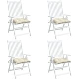  Jastuci za stolice 4 kom krem bijeli 50x50x7 cm tkanina Oxford | shoptok.hr