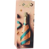  Paper Gift Bag For Champagne Bottle Pastel 35 x 12 x 9 cm | Shoptok.si