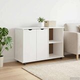  Mobilni ormar Bijelo 100 x 39 x 65 5 cm Čvrsto borovo drvo - Bijelo | shoptok.hr
