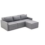 Atelier Del Sofa Ugaona sofa-krevet Saros Grey | ePonuda.com