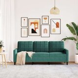  Trosjed tamnozeleni 180 cm baršunasti | shoptok.hr