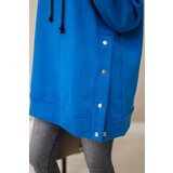 Kesi Insulated sweatshirt with purple blue press studs | shoptok.hr