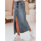 DStreet Spódnica maxi z kwiatem ROSA LOVE niebieska | Shoptok.si