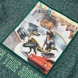  Dječja majica dugih rukava uzorak dinosaura tamnozelena prošarana 128 | shoptok.hr