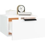 vidaXL Stenske nočne omarice 2 kosa bele 34x30x20 cm | Shoptok.si