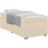  Konstrukcija postelje z vzmetnico krema 90 x 200 cm blago, (5000123604) | Shoptok.si
