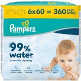 Pampers Aqua vlažne maramice, 6x60 kom / XXL | shoptok.hr