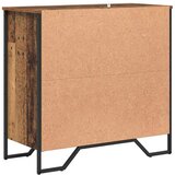 vidaXL s policom s pohranom s vratima Smeđa 78 x 35.5 x 74.5 cm Konstruirano drvo | shoptok.hr