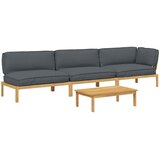  Set sofe s jastukom 4 pcs Antracit Čvrsto drvo akacije | shoptok.hr