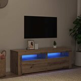 TV ormarić LED boja hrasta 120x35x40 cm konstruirano drvo | Eponuda.com
