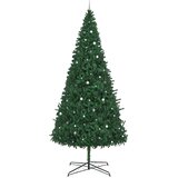  Božićno drvce s ukrasnim gudačkim svjetlima Zelena 400 cm PVC | shoptok.hr