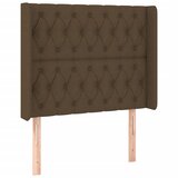  LED uzglavlje tamnosmeđe 93x16x118/128 cm od tkanine | shoptok.hr
