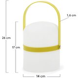 Kave Home LED vanjska svjetiljka s mogućnosti zatamnjivanja s USB ø 14,5 cm Ridley – | shoptok.hr