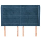  Uzglavlje s ušima tamnoplavo 147x23x118/128 cm baršunasto | shoptok.hr