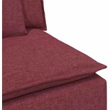  Modularni kauč s naslonom za ruke i jastucima, vinsko crvena 100 cm | shoptok.hr