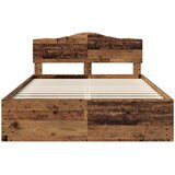  Krevetna konstrukcija s uzglavljem Staro drvo 150 x 200 cm | shoptok.hr