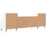 TV ormarić sjajni bijeli 160x35x55 cm od konstruiranog drva | shoptok.hr