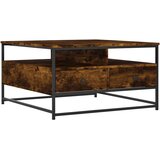  Stolić za kavu boja hrasta 80 x 80 x 45 cm konstruirano drvo | shoptok.hr