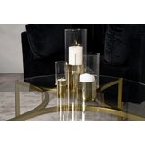 Furniture Fashion Kivik klub stolić ⌀90 cm, zlatni Slike