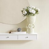 SoBuy stenska polica s tremi predali v beli barvi v skandinavskem slogu, (20814512) | Shoptok.si