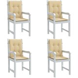  Jastuci za stolice 2 kom prošarano bež 100x50x4 cm od tkanine | shoptok.hr