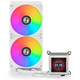 Lian Li Hladnjak za CPU AIO galahad iiLCD 280 aRGB, 2.88"IPS, mogućnost lančanog povezivanja 2x140mm aRGB PWM, bijela | Eponuda.ba