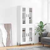  Visoka komoda bijela 69,5x34x180 cm konstruirano drvo | shoptok.hr