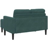 SOFA 2-sjed s ležaljkom u obliku slova L tamnozelena 125 cm | shoptok.hr