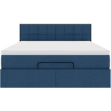 vidaXL Otomanski okvir kreveta s madracem plavi 140x200cm od tkanine | shoptok.hr