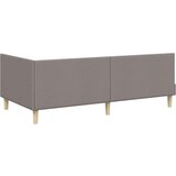  Kutni krevetni okvir s madracem Ostalo 2 pcs Sivo-smeđa tkanina | shoptok.hr