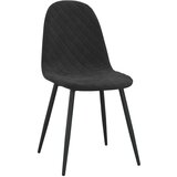  Jedilni stoli 4 kosi črn žamet, (20701248) | Shoptok.si