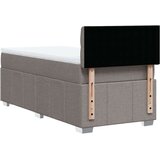 vidaXL Box spring postelja z vzmetnico taupe 90x200 cm blago | Shoptok.si