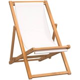  Ležaljka od tikovine 56 x 105 x 96 cm krem | Eponuda.com