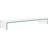 vidaXL Stalak za TV /Monitor Prozirno Staklo 110x30x13 cm | shoptok.hr