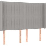 Maison Chic vzglavna omarica - nočna omarica - posteljna omarica z ušesi svetlo sivo 147x16x118/128 cm blago, (21709048) | Shoptok.si
