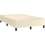  Krevet s oprugama i madracem krem 120x200 cm od umjetne kože | shoptok.hr