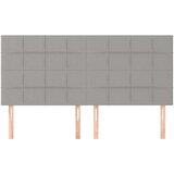 vidaXL uzglavlja 4 kom svjetlosivi 80x5x78/88 cm od tkanine | shoptok.hr
