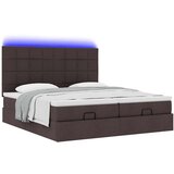 vidaXL Otomanski posteljni okvir z vzmetnicami rjav 180x200 cm blago, (21611347) | Shoptok.si