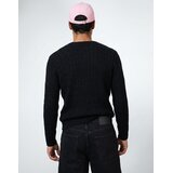 Polo Ralph Lauren Puloverji PULL COL ROND EN MAILLE TORSADEE LAINE CACHEMIRE Črna | Shoptok.si