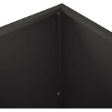  Vrtna saksija Crna 100 x 30 x 50 cm Čelična vrata | shoptok.hr