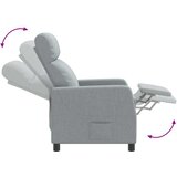  Fotelja s nagibom Svjetlosiva Tkanina | shoptok.hr
